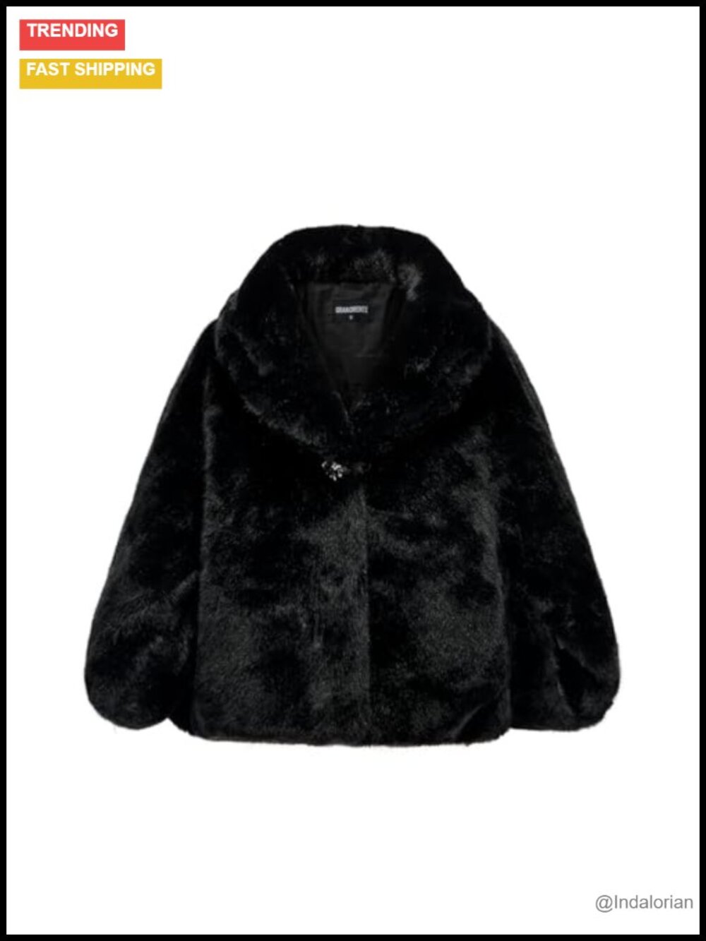 Faux Fur Shawl Coat Cropped Cape Warm Evening Wedding Outwear